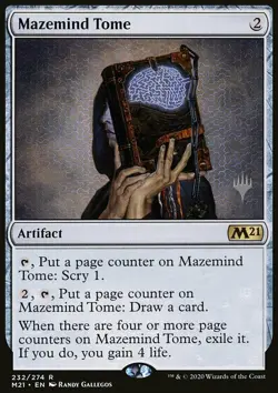 Magic the Gathering MTG Mazemind Tome (232p) Core Set 2021 Promos NM - Image 1