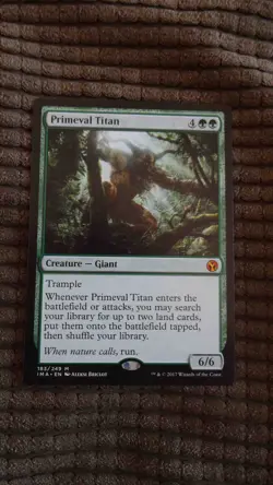 Magic: the Gathering / MtG Primeval Titan x1 Iconic Masters - Image 1
