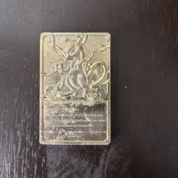 1999 Burger King Limited Edition Pokemon Trading Card 23K Gold Plated Mewtwo - Image 2