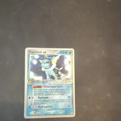 Pokemon Vaporeon ex 110/113 World Championship Series 2007 EX Water 120 HP Engl… - Image 1