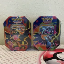 Pokemon TCG Mega Charizard X and Y Tins Sealed 2026 - Set of 2 - Image 1