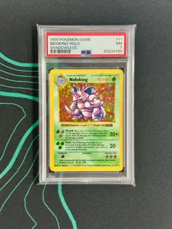 1999 POKEMON BASE SET SHADOWLESS #11 NIDOKING-HOLO PSA 7 - Image 1