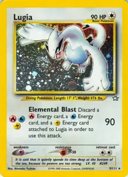 Lugia - Holo - 9/111 Neo Genesis - WOTC Unlimited - Pokemon TCG - 2000 - Image 1