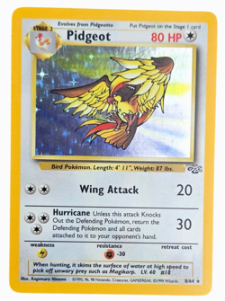 Pidgeot Holo Rare Unlimited 8/64 Jungle WOTC 1999 Pokemon TCG LP-NM - Image 1