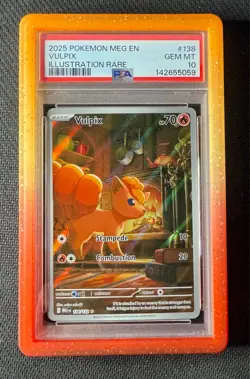 Pokemon Vulpix 138 Mega Evolution PSA 10 GEM MINT - Image 1