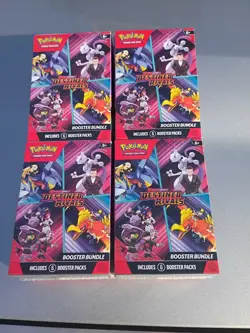 Destined Rivals Booster Bundle Pokemon TCG Scarlet & Violet Lot Of 4! Sealed! - Image 1