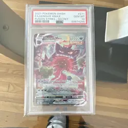 Pokemon Gengar VMAX Alternate Art Secret Rare Fusion Strike 271/264 Holo PSA 10 - Image 1