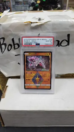 2018 DIANCIE PRISM STAR HOLO FORBIDDEN LIGHT POKEMON PSA 10 GEM MINT #74/131 - Image 1