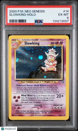 Slowking Holo PSA 6 14/111 2000 Pokemon Neo Genesis - Image 1