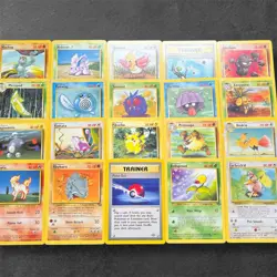 Pokemonkarten Sammlung Englisch Vintage 20 Karten - 60/64 Pikachu - Image 1