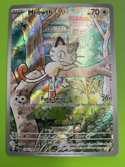 Pokemon 🇨🇦 Only. Meowth Phantasmal Flames Illustration Rare #106 - Image 1
