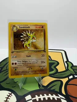 1999 Pokemon Fossil 1st Edition Sandslash #41/62 - Image 1