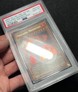 Yu-Gi-Oh! Volcanic Doomfire FOTB-EN008 Ultra Rare 1st Edition PSA 10 Gem Mint! - Image 3