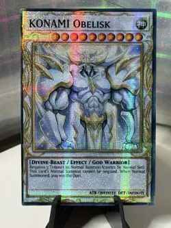 Yu-Gi-Oh! TCG Konami Obelisk Custom Secret Rare - Image 1