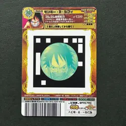S4761 Monkey D. Luffy No.01-02 Japanese One Piece AR Carddass Card F11 - Image 2