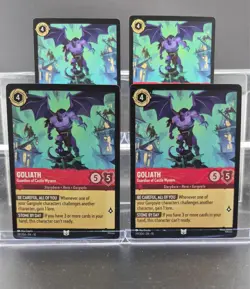 Disney Lorcana Goliath - Guardian of Castle Wyvern 119/204 Whispers UC 4 Cards - Image 1
