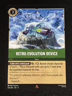 Disney Lorcana Winterspell Retro Evolution Device 100/204 NM Rare - Image 1