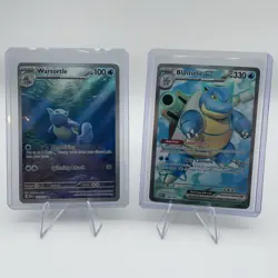Pokemon 151 (2) Card Lot Wartortle 171/165 IR Blastoise 184/165 EX Full Art - Image 1