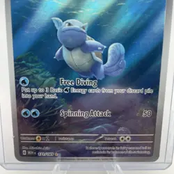 Pokemon 151 (2) Card Lot Wartortle 171/165 IR Blastoise 184/165 EX Full Art - Image 4