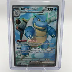 Pokemon 151 (2) Card Lot Wartortle 171/165 IR Blastoise 184/165 EX Full Art - Image 5