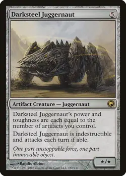 Darksteel Juggernaut (NM) #150 Scars of Mirrodin SOM Magic card MTG - Image 1