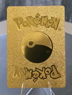 Pokemon Charizard V 508hp Gold Foil Fan Art Collector Card TCG - Image 2