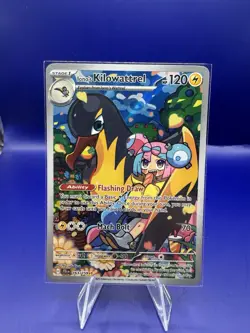 Pokemon TCG Iono's Kilowattrel Card Journey Together IR 163/159 - Image 1