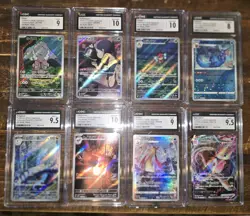 Lot x 8 Graded Pokemon Card Slabs CGC 10 Mew Milotic Dragonair Pinsir Japanese - Image 1