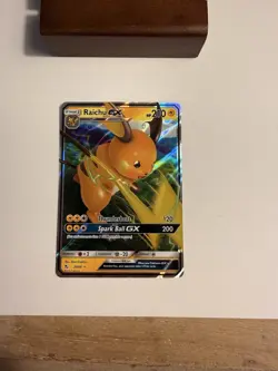 Pokemon TCG Raichu GX Hidden Fates Holo Ultra Rare Card 20/68 NM Condition - Image 3
