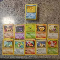 WOTC Pokemon Base Set Card Lot 84 cards total LP–HP Vintage • Actual Cards Shown - Image 1