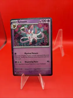Pokemon Prismatic Promo Cards Promo,Cosmos Holo Sylveon #172 NM W/Swirl - Image 1