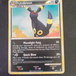 Umbreon 90 HP Holo Rare Call of Legends Pokemon Card 22/95 2011 - Image 2