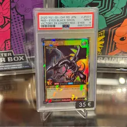 PSA 9 Red Eyes Black Dragon JP001 Victory Pack Holo Graded Card - Image 1