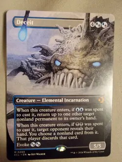 BRAND NEW Magic The Gathering: Deceit (Borderless) Lorwyn Eclipsed Regular - Image 1