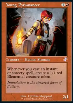 Magic the Gathering MTG Young Pyromancer (353) Time Spiral Remastered NM - Image 1