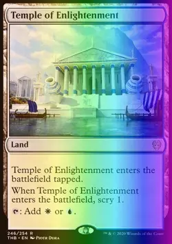 MTG Temple of Enlightenment (246) Theros Beyond Death LP FOIL - Image 1
