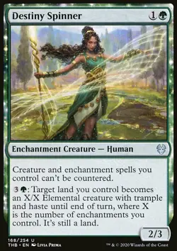 Magic the Gathering MTG Destiny Spinner (168) Theros Beyond Death NM - Image 1