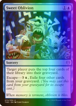 MTG Magic the Gathering Sweet Oblivion (70/415) Theros Beyond Death LP FOIL - Image 1
