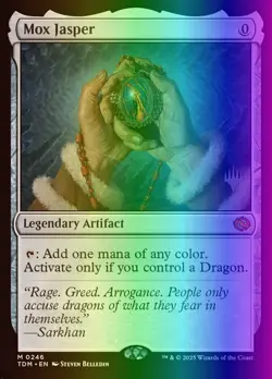 MTG Magic the Gathering Mox Jasper (246p/166) Tarkir Dragonstorm Promos LP FOIL - Image 1