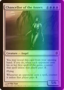 MTG Magic the Gathering Chancellor of the Annex (6/181) New Phyrexia MP FOIL - Image 1