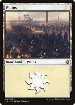 MTG Magic the Gathering Plains (38/496) Jumpstart LP - Image 1