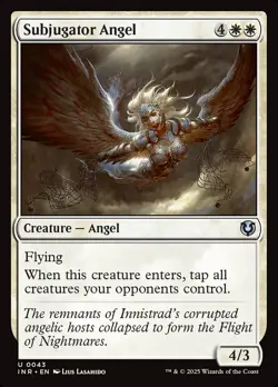 MTG Magic the Gathering Subjugator Angel (43/612) Innistrad Remastered LP - Image 1