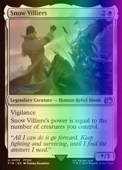 MTG Magic the Gathering Snow Villiers (33/764) Final Fantasy NM FOIL - Image 1