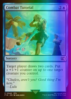 MTG Magic the Gathering Combat Tutorial (48/764) Final Fantasy NM FOIL - Image 1