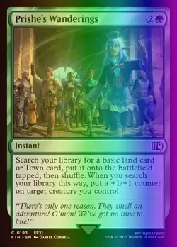 MTG Magic the Gathering Prishe's Wanderings (193/764) Final Fantasy NM FOIL - Image 1