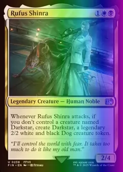 MTG Magic the Gathering Rufus Shinra (238/764) Final Fantasy NM FOIL - Image 1