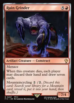 MTG Magic the Gathering Ruin Grinder (297/801) Final Fantasy Commander NM - Image 1