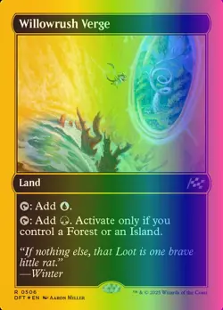 MTG Magic the Gathering Willowrush Verge (506/579) Aetherdrift LP FOIL - Image 1