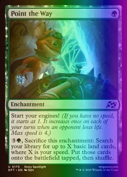 MTG Magic the Gathering Point the Way (175/579) Aetherdrift LP FOIL - Image 1