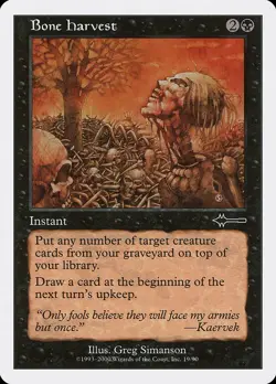MTG Magic the Gathering Bone Harvest (19/90) Beatdown Box Set LP - Image 1
